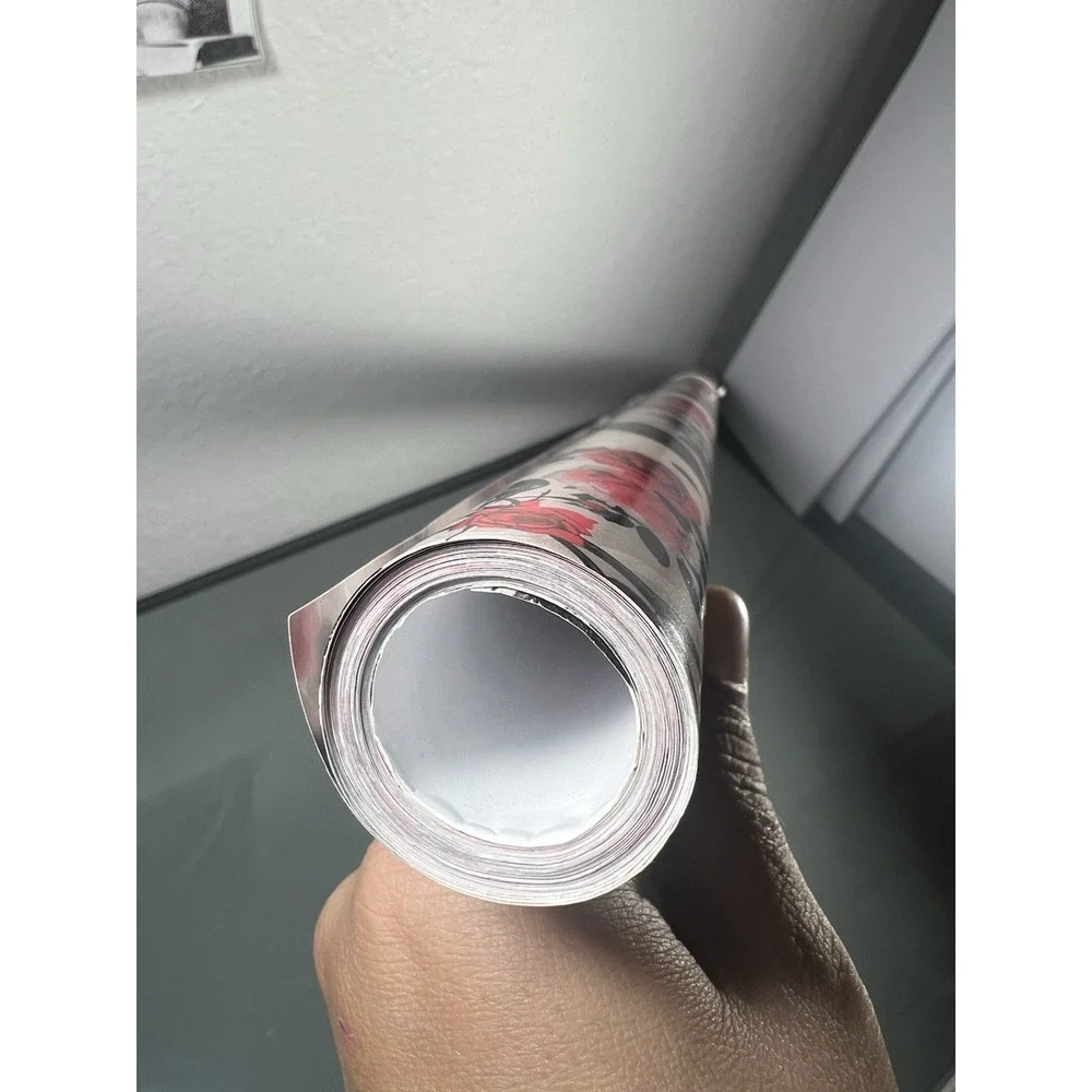 Gothic Crow & Red Rose Wrapping Paper Roll 30